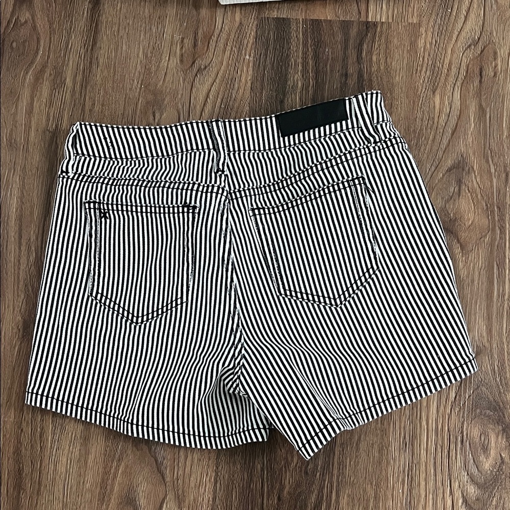 Blackheart High Waist Striped Shorts